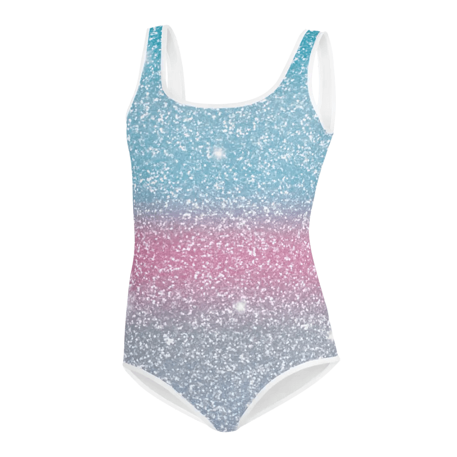 Glitter Unicorn Texture Design Youth Swimsuit (4) product image (2)
