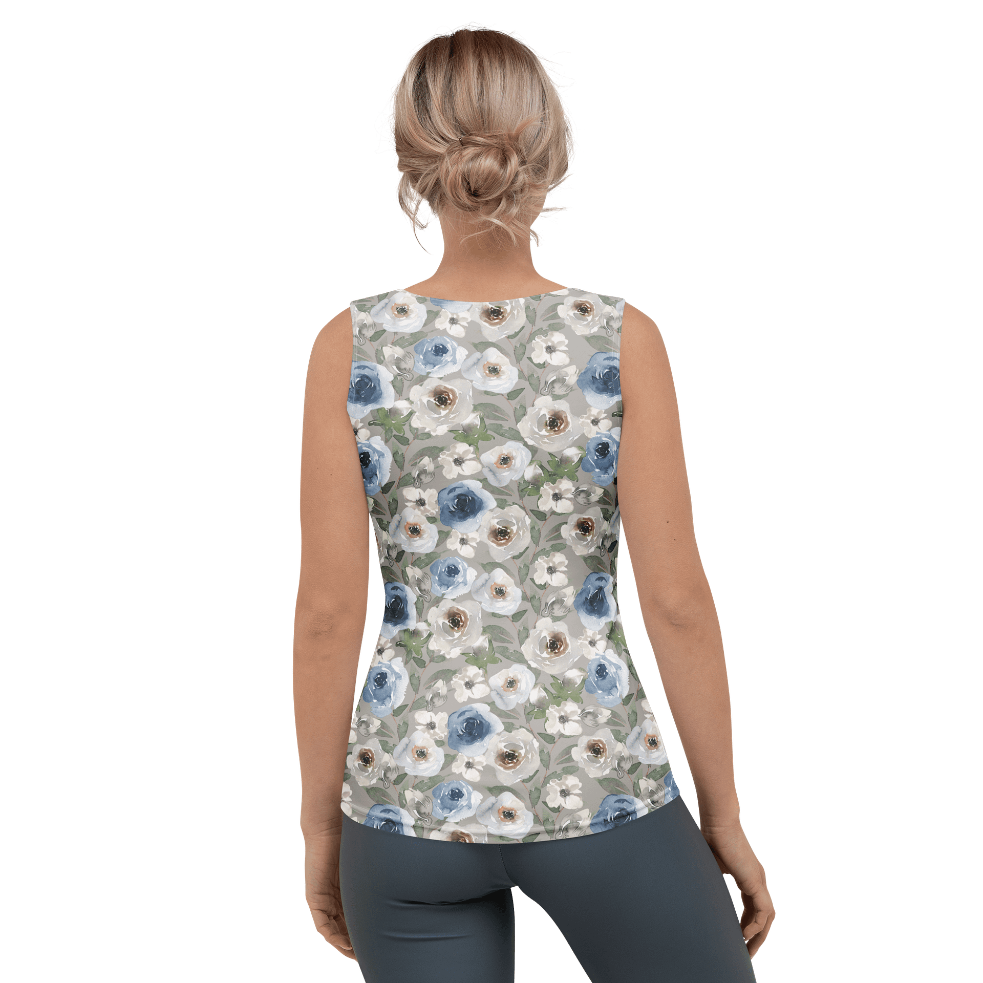 Grey Roses Tank Top product image (2)