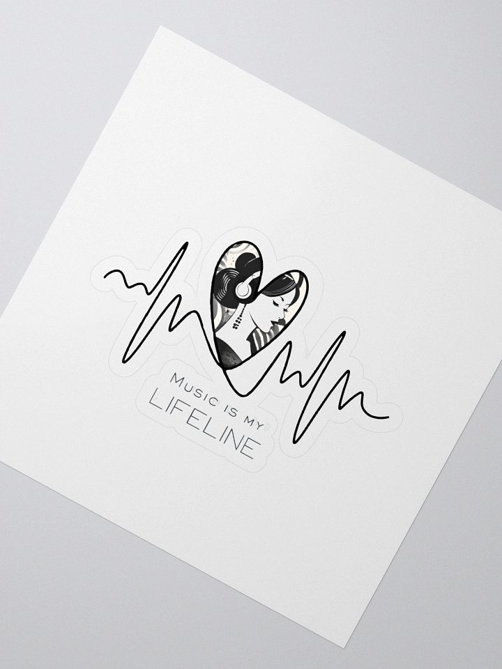 Music is My Lifeline Sticker product image (2)