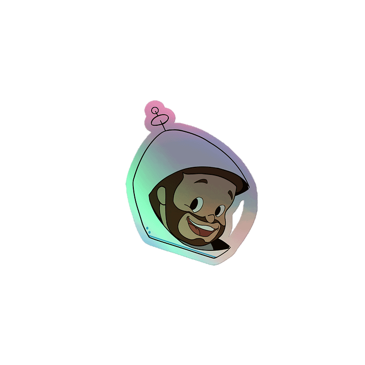 Toon Head Holographic Sticker product image (1)