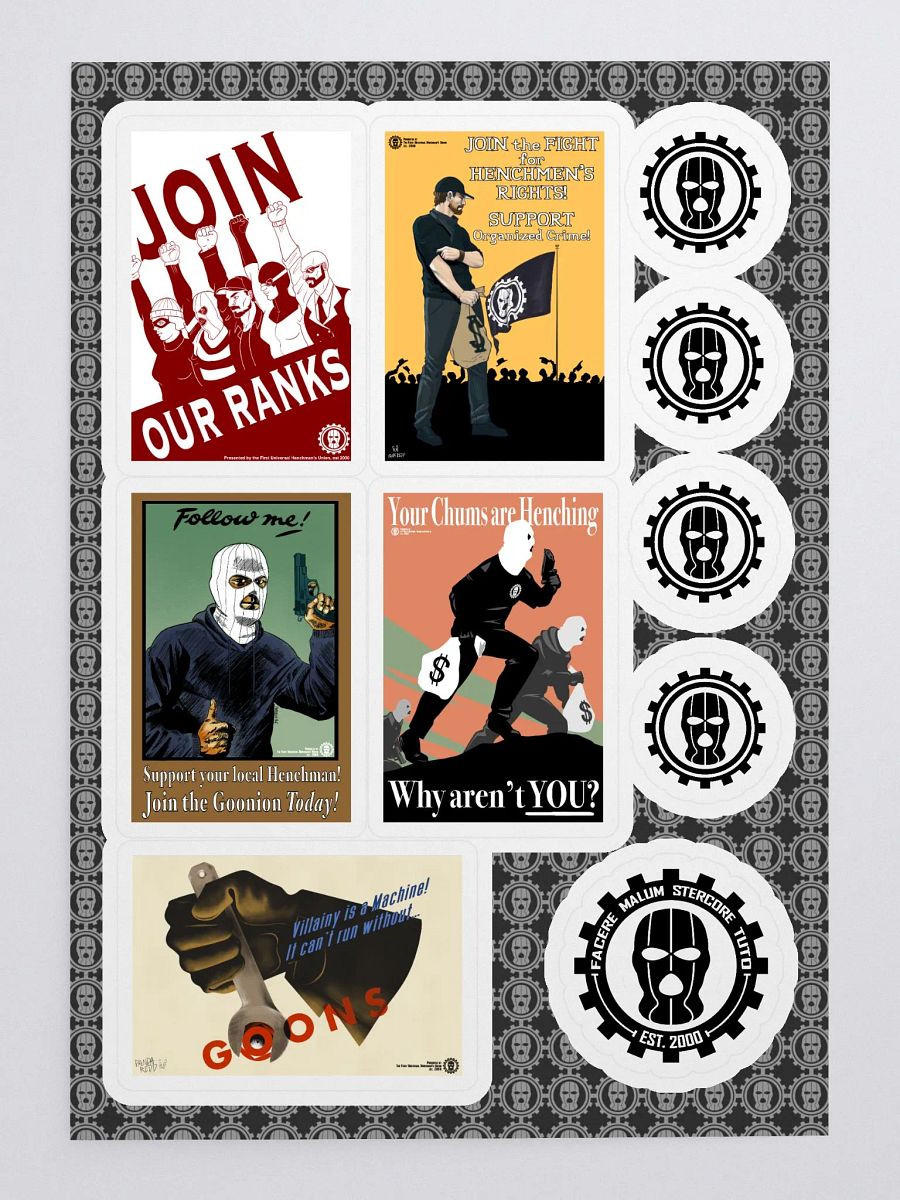 Goonion Propaganda Poster Sticker Sheet product image (3)