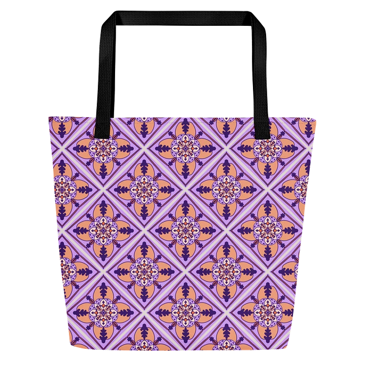 Detailed Symmetrical Pattern All Over Print Tote product image (2)