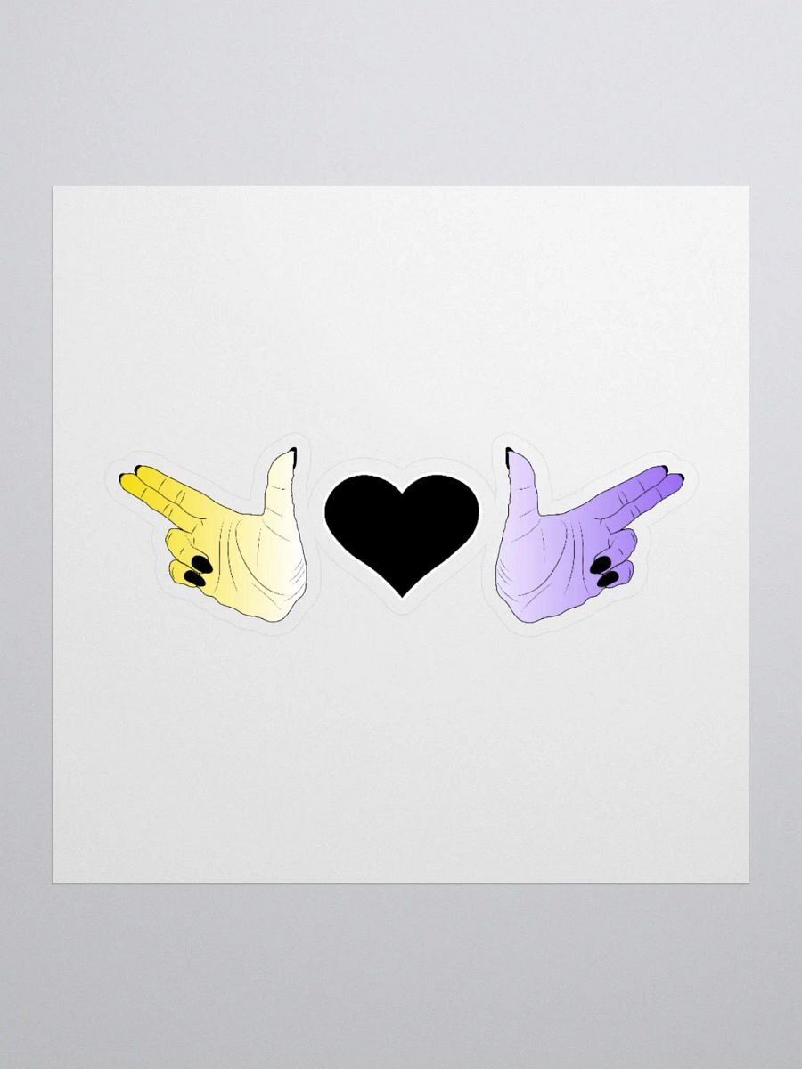 Finger Guns (enby flag) product image (2)