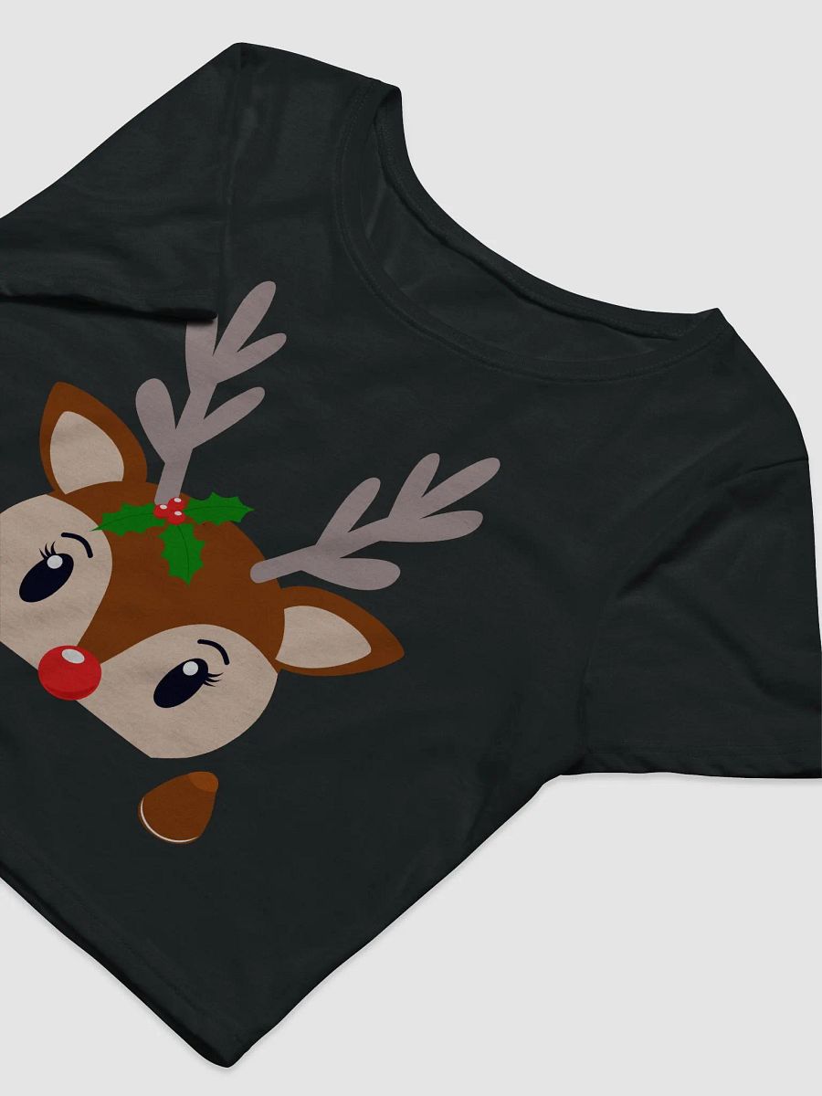 Sneaky Reindeer Cropped Tee product image (9)