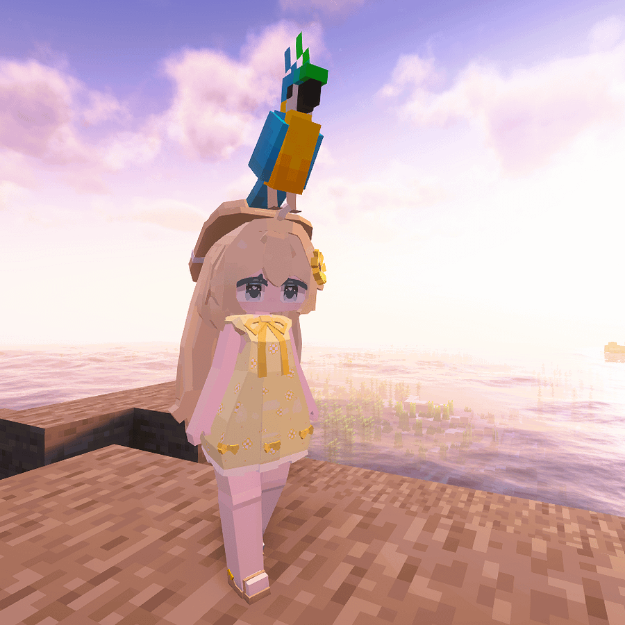 Yes Steve Model | Sunflower chibi (free) product image (8)