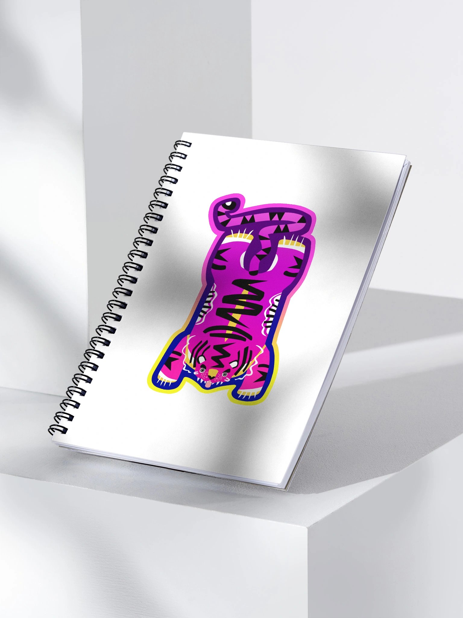 Purple and Yellow Tiger Notebook product image (3)