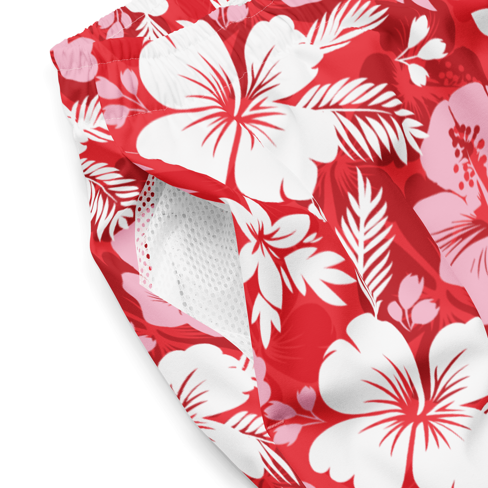 Pink Hibiscus Swim Trunks product image (5)
