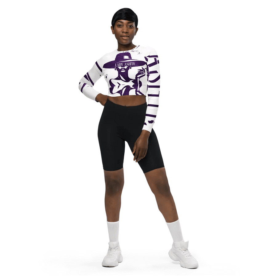 Symmetric Elegance Long Sleeve Crop Top product image (1)