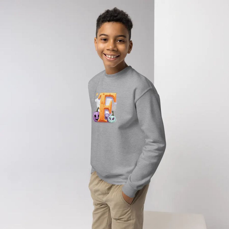 Cute Halloween Monogram Letter F Sweatshirt product image (4)