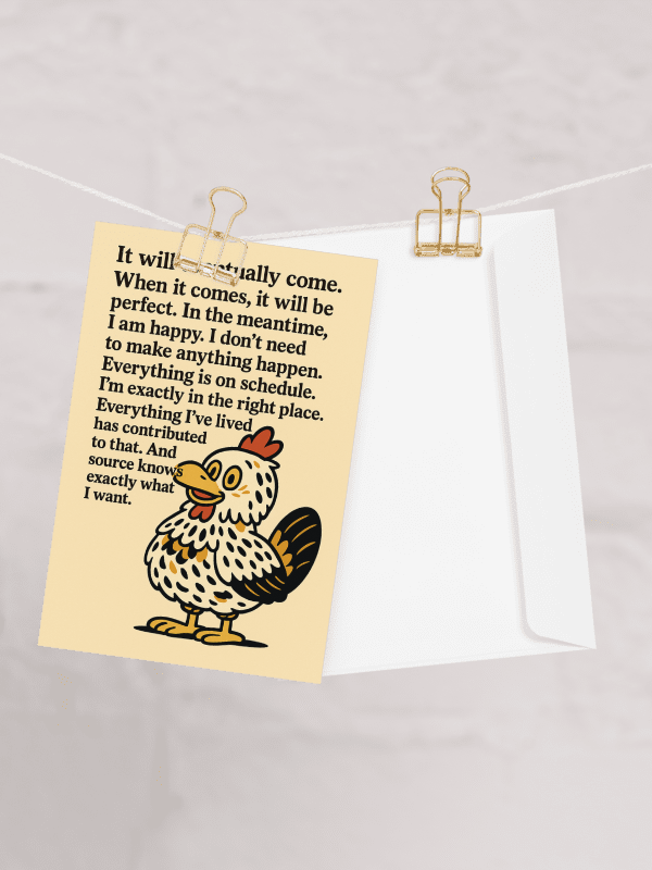 Abrahen Chicks - It Will Eventually Come - Card product image (3)