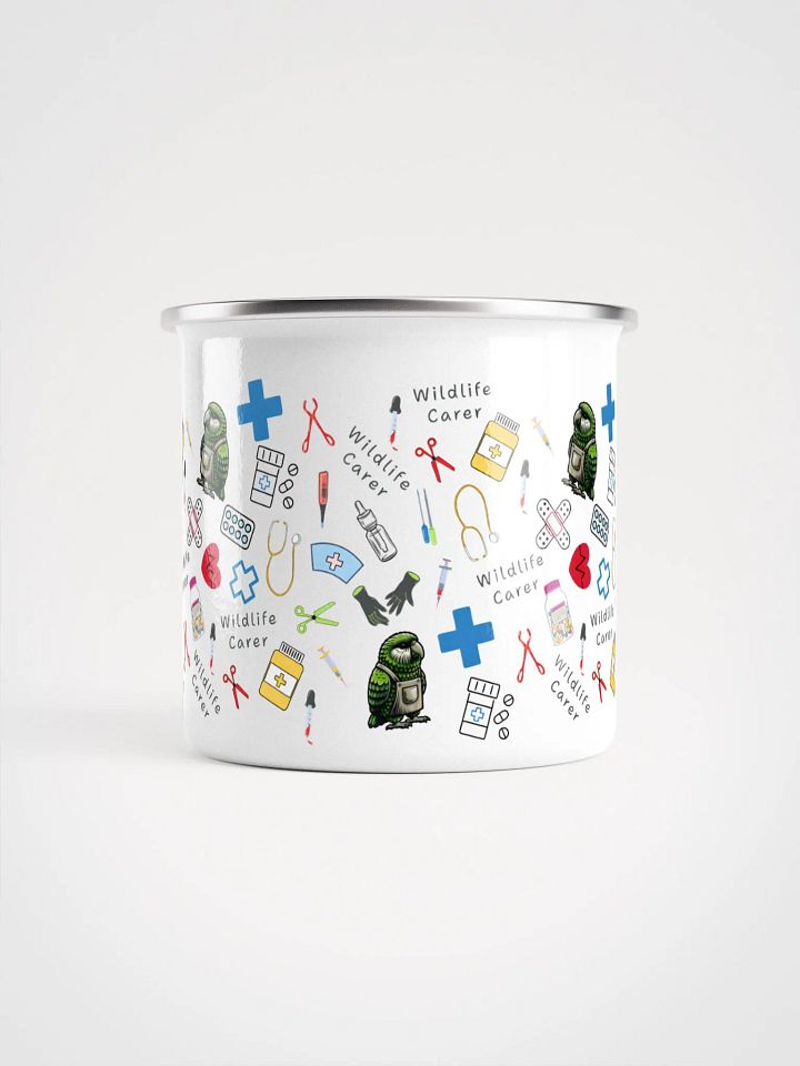 Wildlife Carer Kakapo Adventure Essential Enamel Mug product image (2)