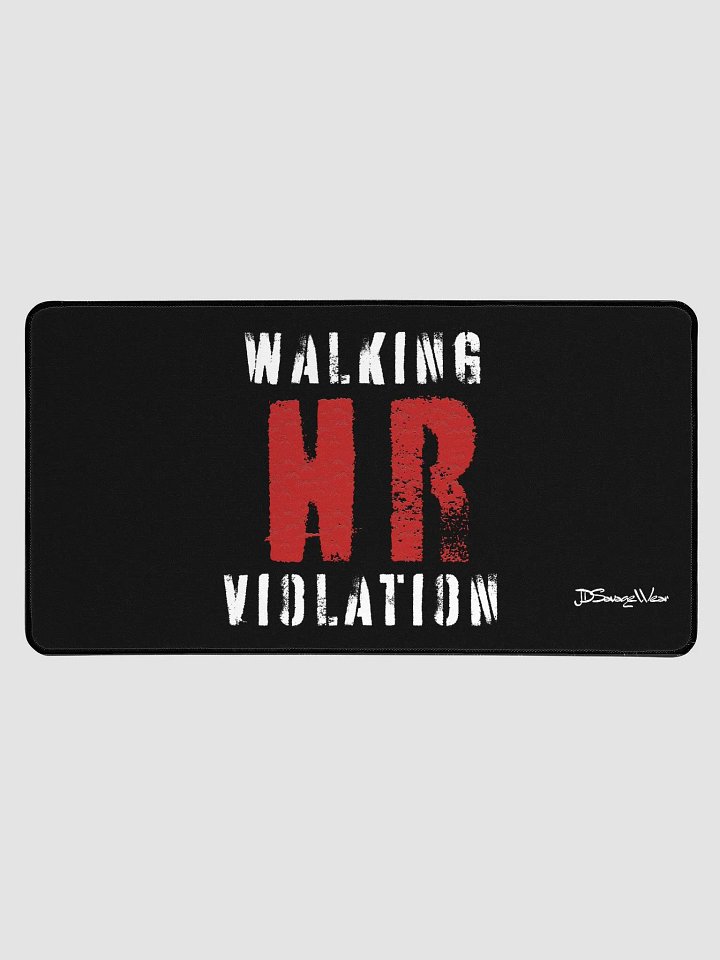Walking HR Violation Desk Mat – 15.5" x 31.5" product image (1)