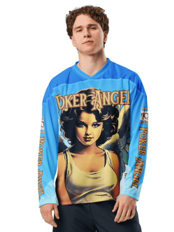Heavenly Poker Angel Unisex Polyester Jersey product image (3)