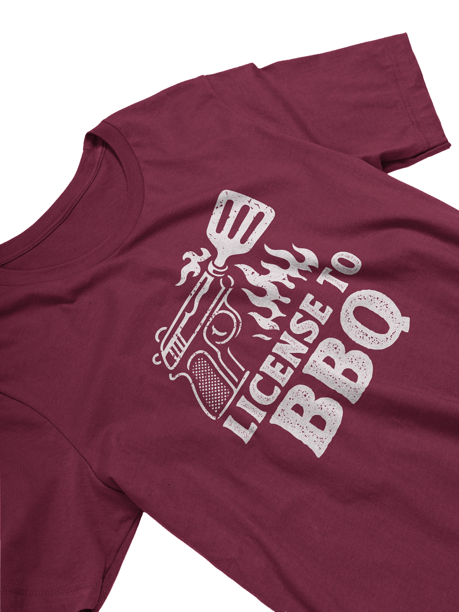 License To BBQ – Funny Dad T-Shirt for Grill Masters product image (2)