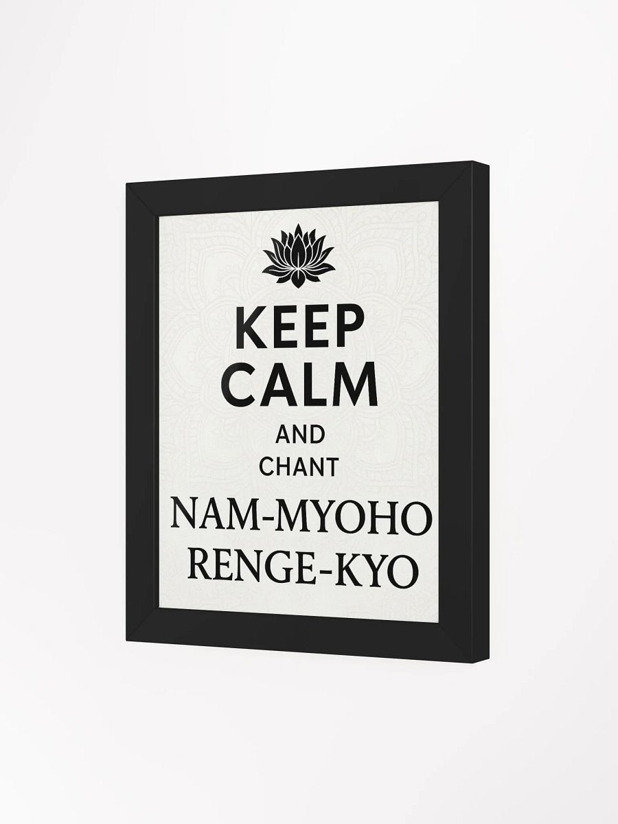 Lotus Chant Framed Matte Poster product image (10)