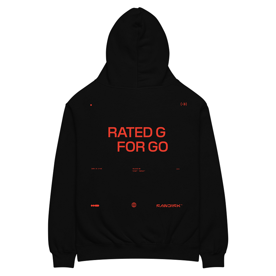 FAST FWD OVERSIZED BLACK HOODIE product image (4)