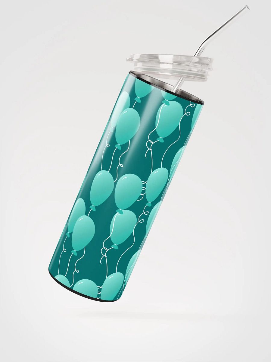 Party Time! Floating Balloons 20 oz Tumbler with Straw product image (3)