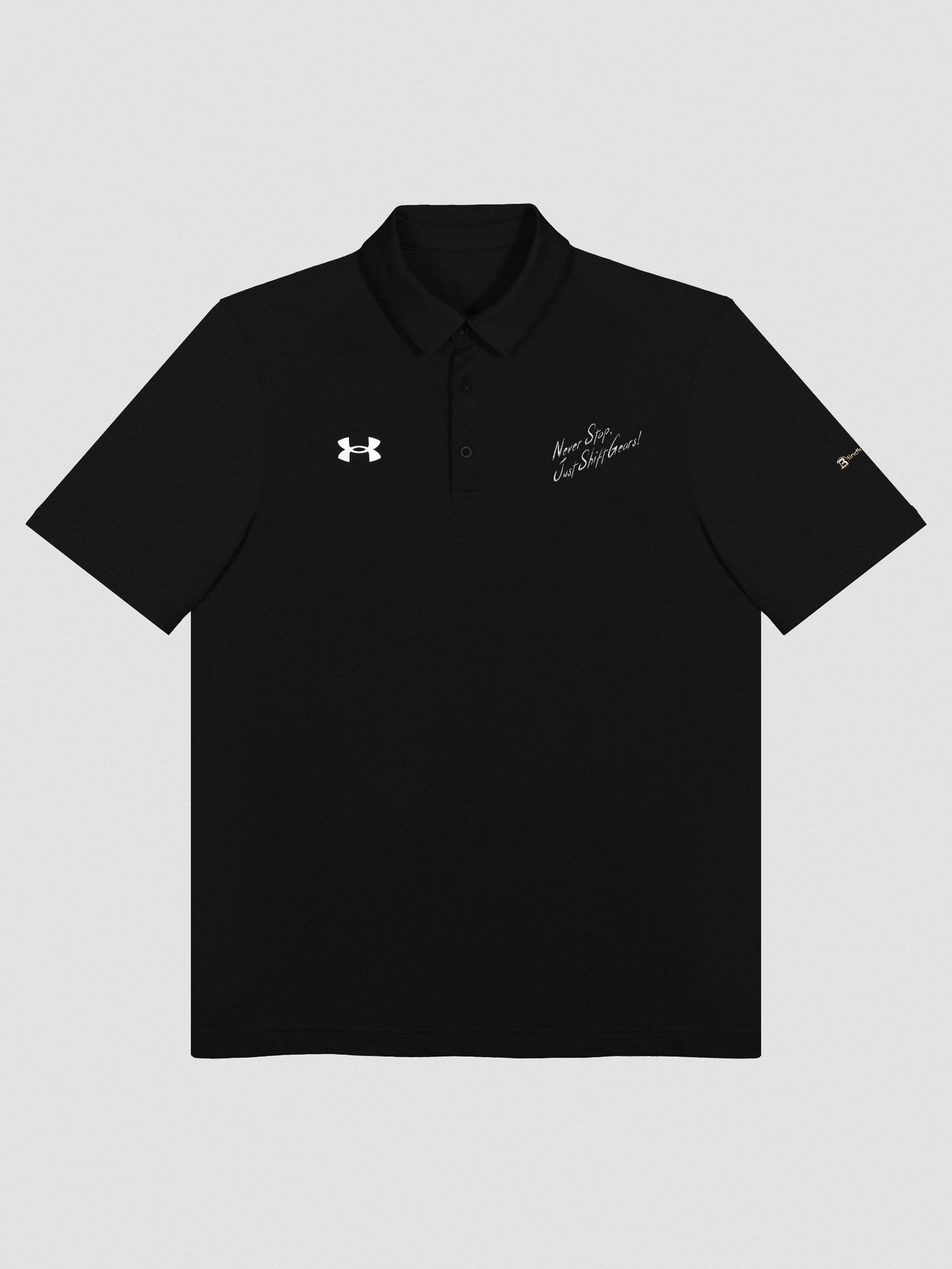 Never Stop, Just Shift Gears - Modern Logo Men's Polo product image (3)
