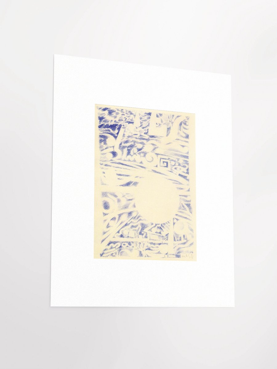 Blue Abstract 11.02.90 Print product image (3)
