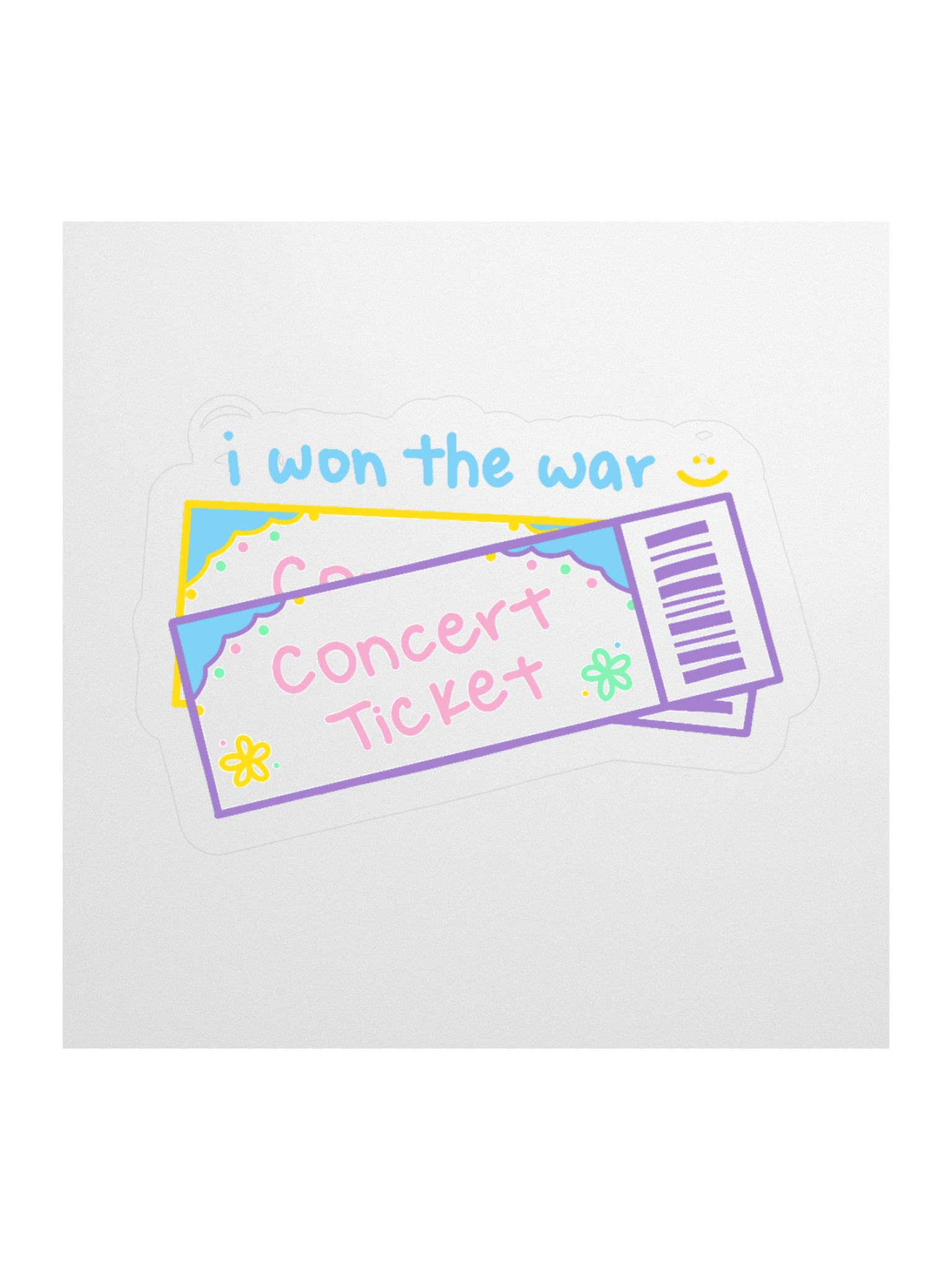 Concert Ticket - Kiss Cut Sticker product image (1)