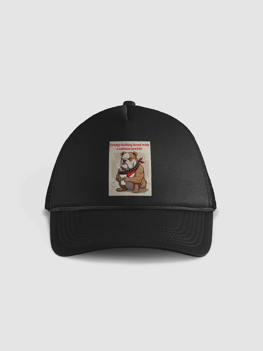 Bulldog Coffee Lover Foam Trucker Hat product image (1)