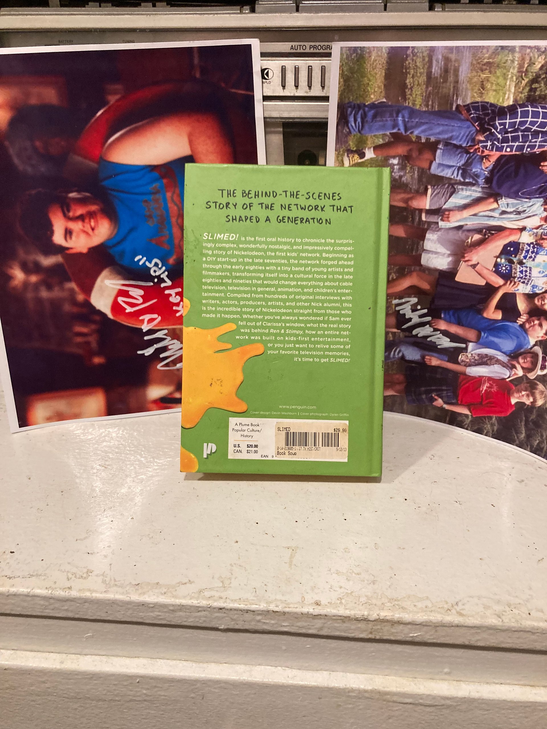 SLIMED A NICKELODEON HISTORY BOOK SIGNED BY DONKEYLIPS OUT OF PRINT + SIGNED PHOTOS product image (2)