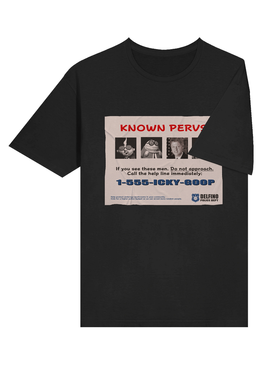 "Known Pervs" Poster Shirt (Bill Clinton) product image (35)