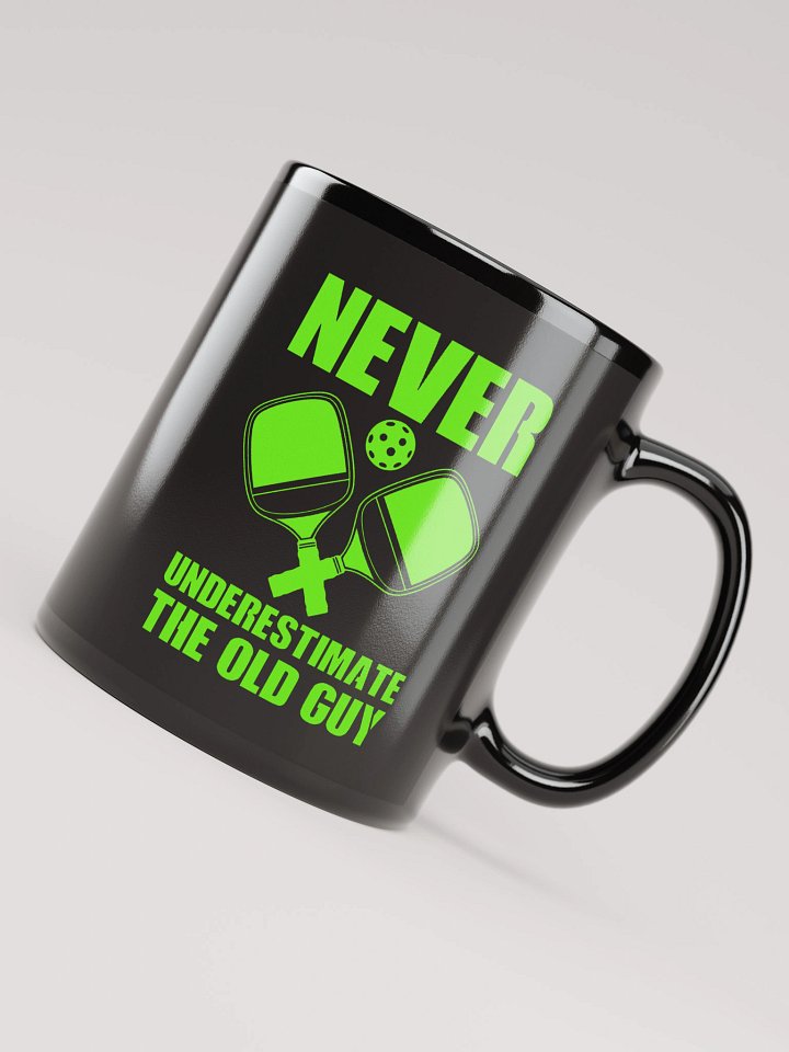 Black Mug (Never Underestimate the Old Guy) product image (1)
