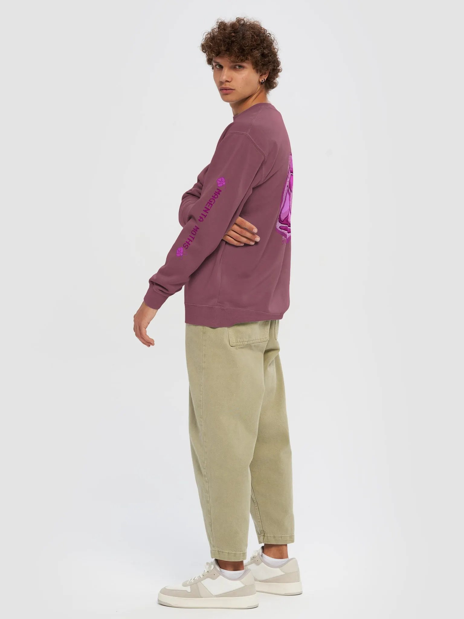 Magenta Moths Sweater product image (6)