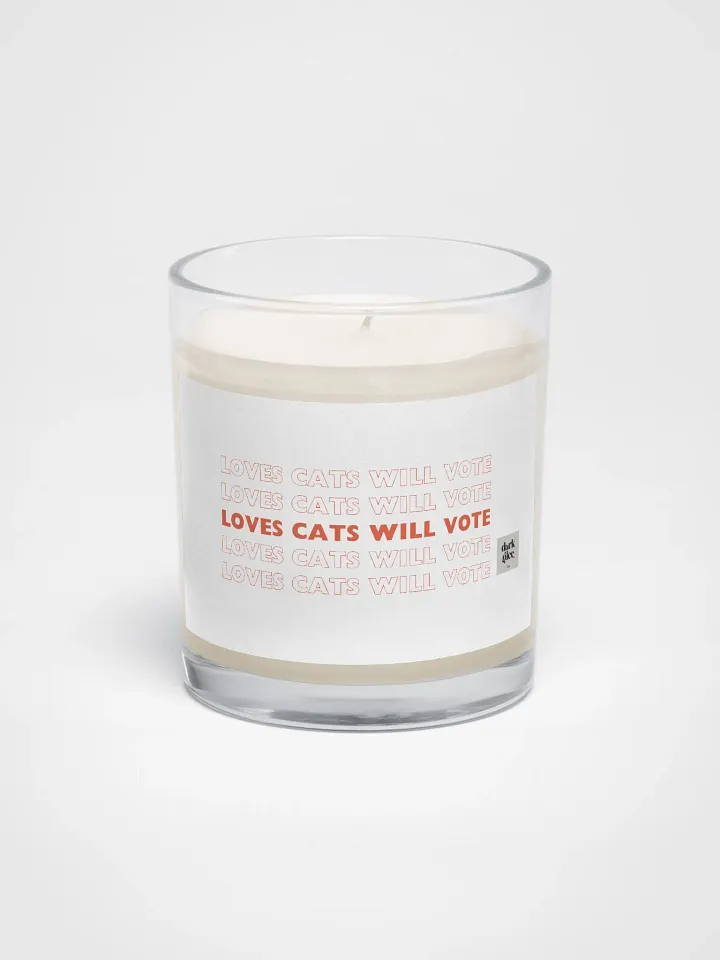 Loves Cats Will Vote Soy Wax Candle product image (1)