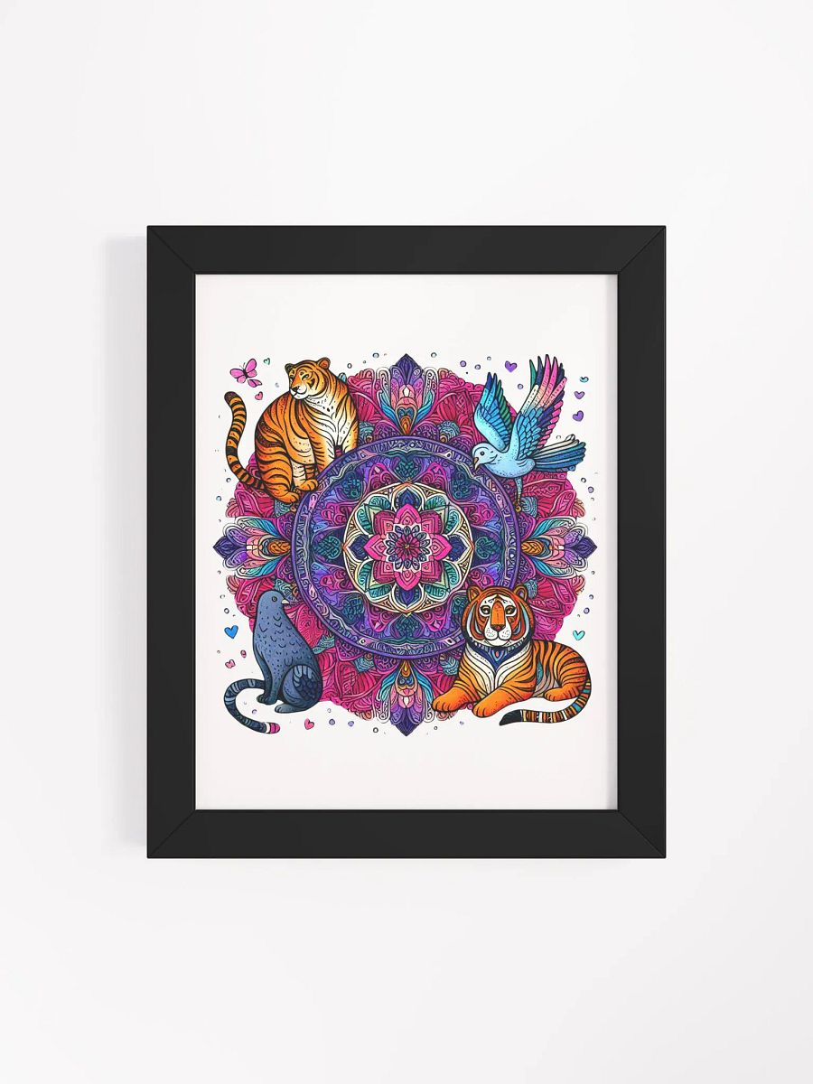 Framed High-Quality Matte Poster (in) | AI Design animal collection product image (24)