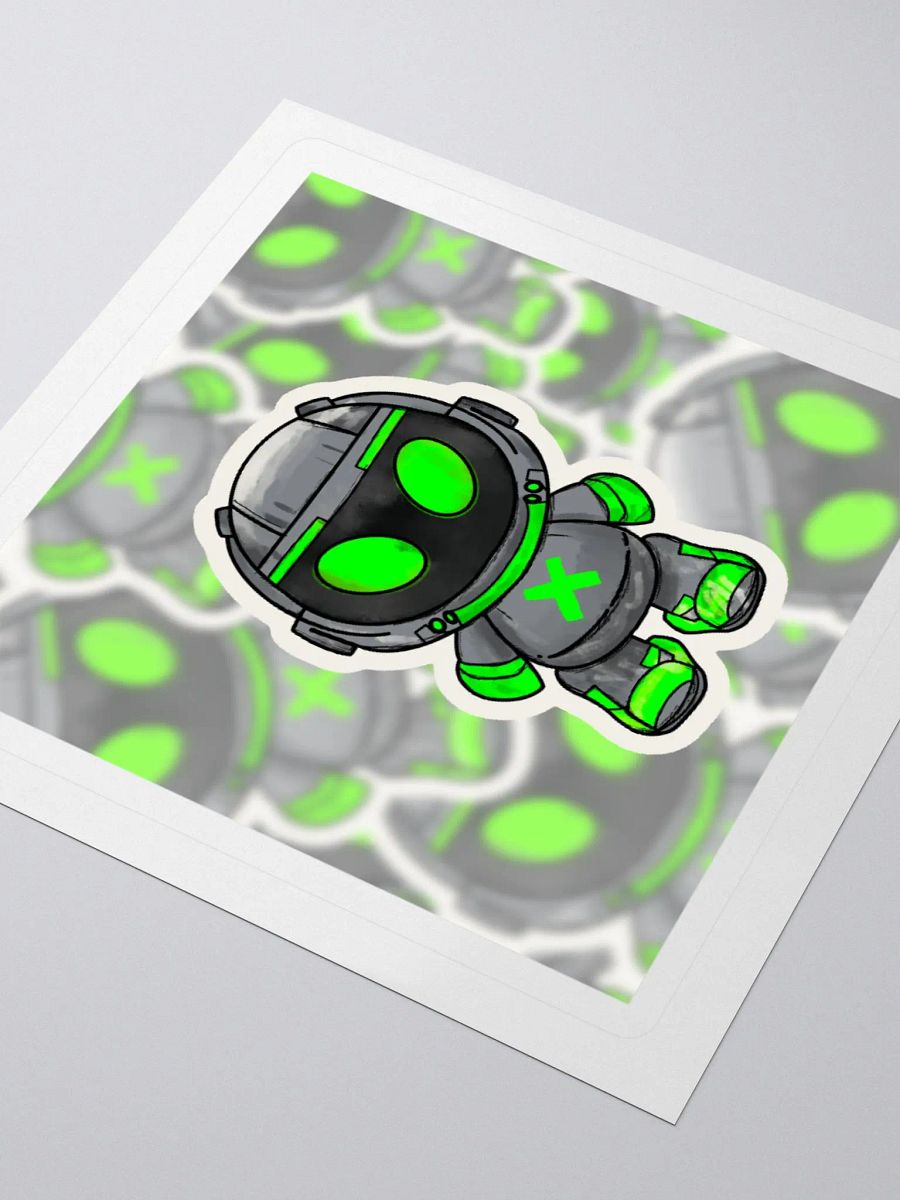 Robotic Alien Kiss Cut Stickers product image (9)