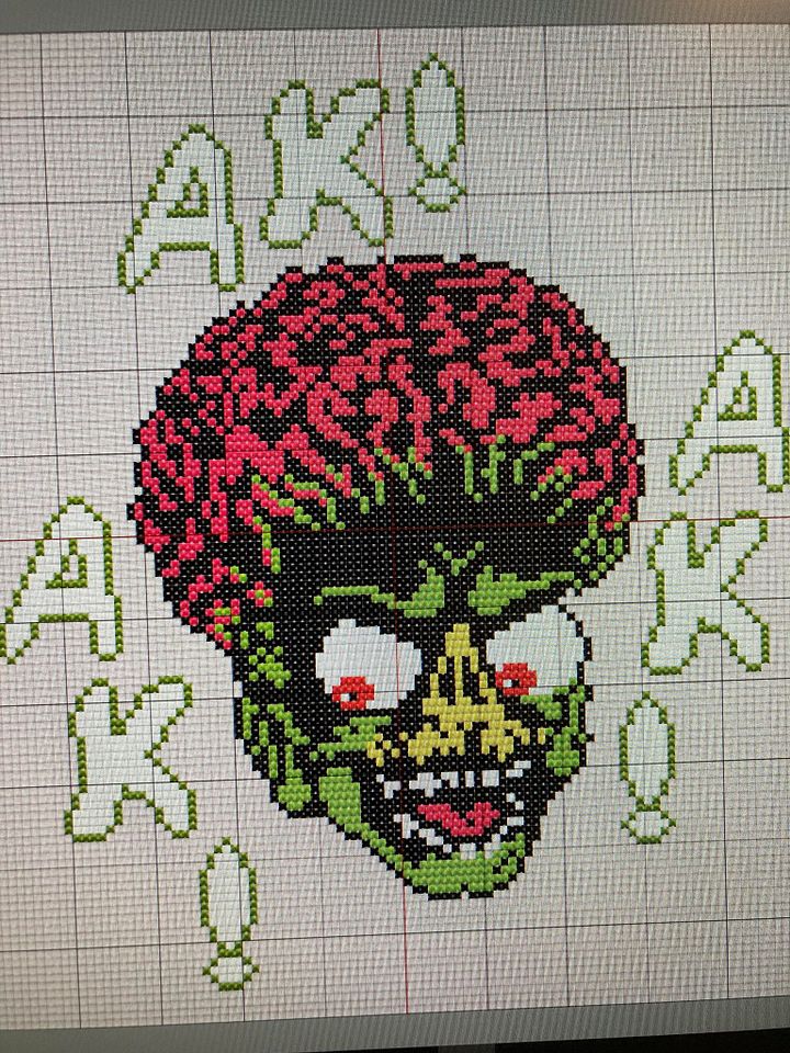 Mars Attacks cross stitch pattern product image (1)