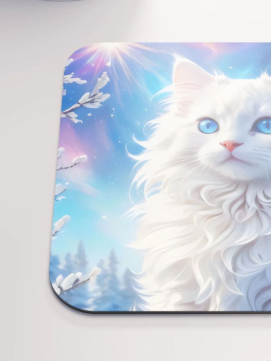 The Fluffiest Winter Kitten Mouse Pad product image (7)