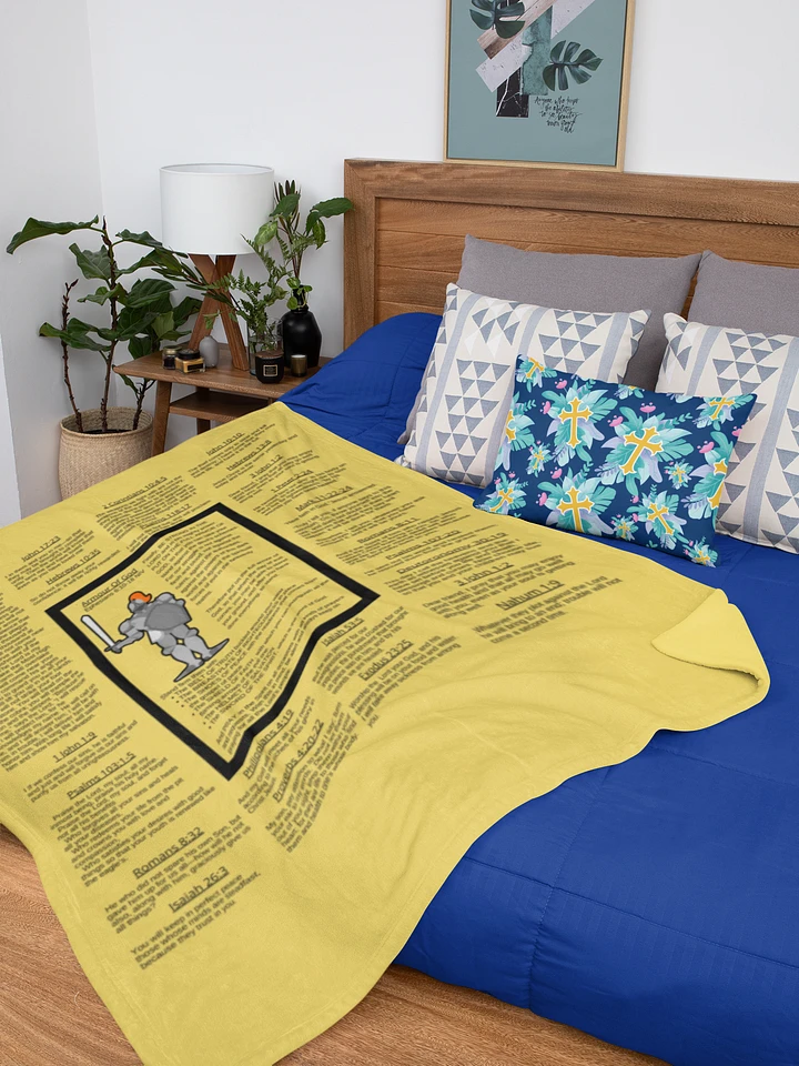 Armour Of God Mustard Yellow Prayer Blanket product image (2)