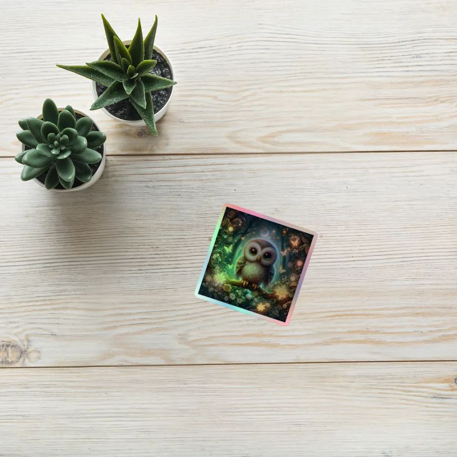 Enchanted Owl Holographic Sticker Set product image (10)