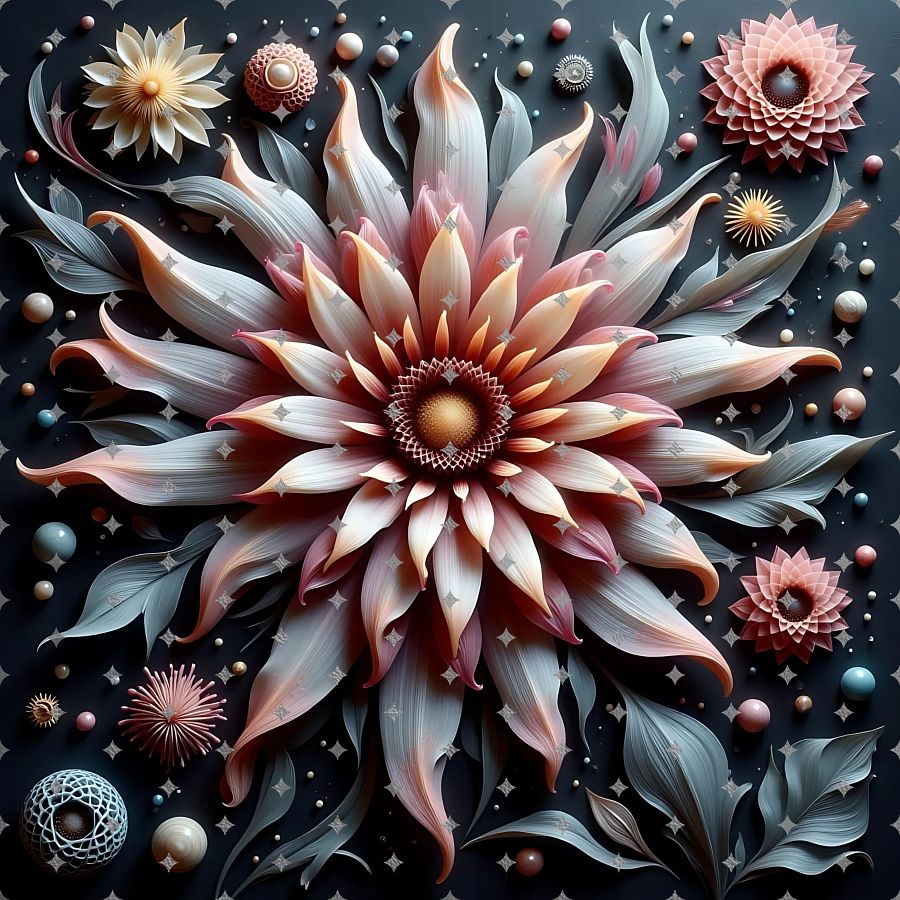 Dream Flora Wind Spinner Design PNG product image (2)