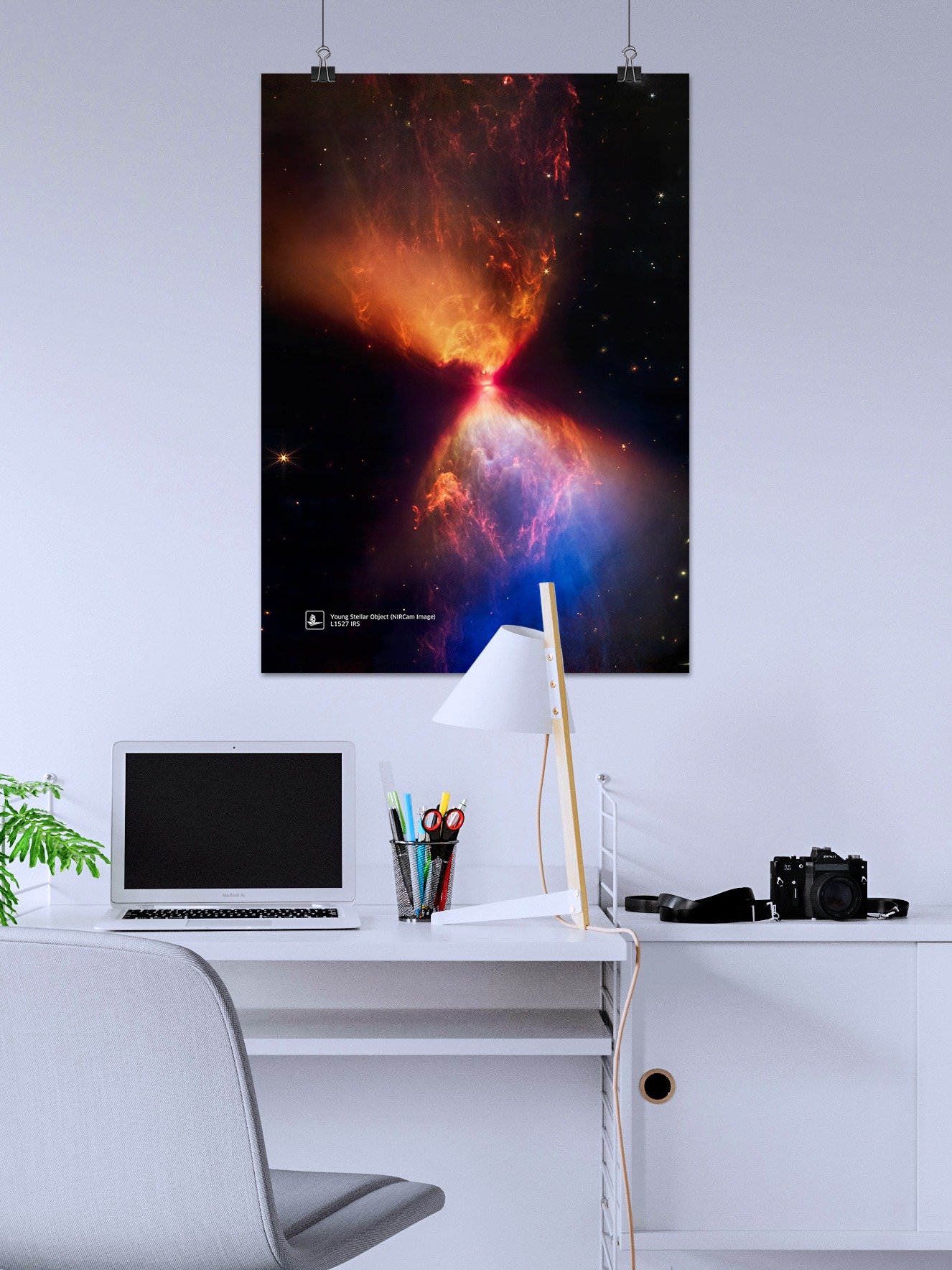JWST Young Stellar Object (Fiery Hourglass), L1527 (James Webb/JWST) — space poster, science poster product image (2)