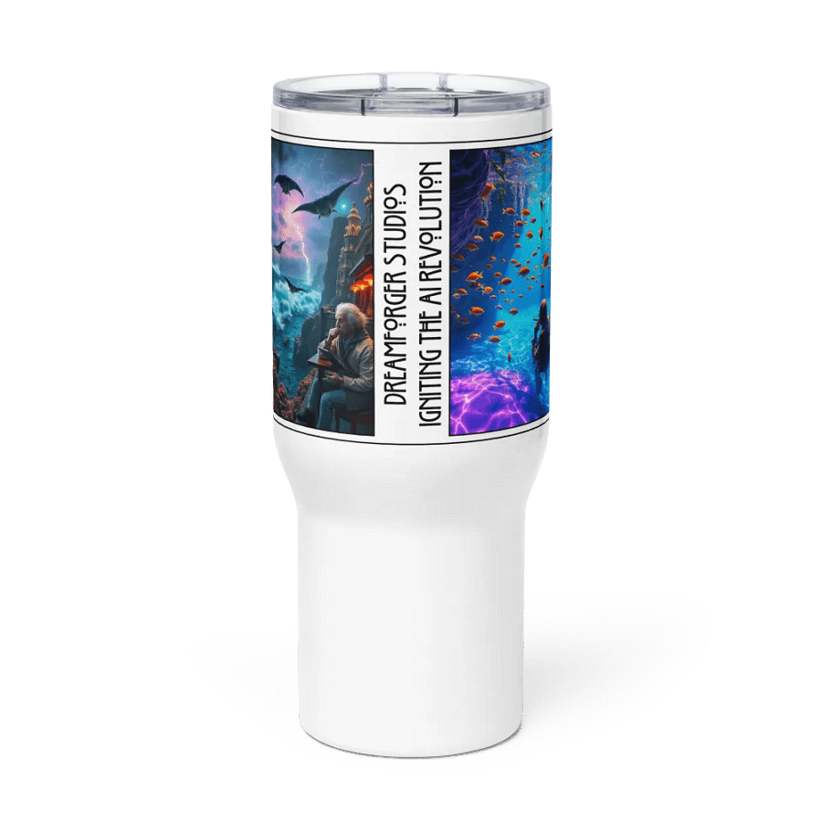 Deep Thinkers: Surrealist Vision Travel Mug product image (3)