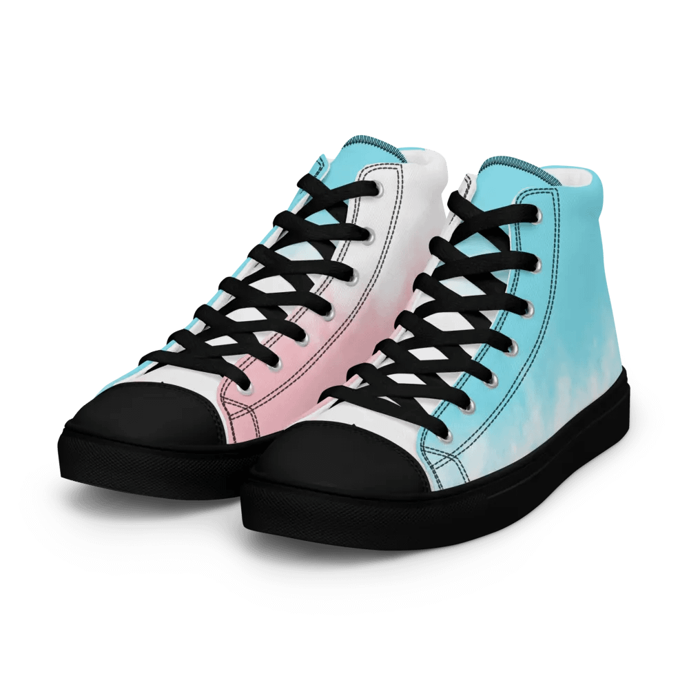 Pastel Dreams High Top Canvas Shoes product image (7)