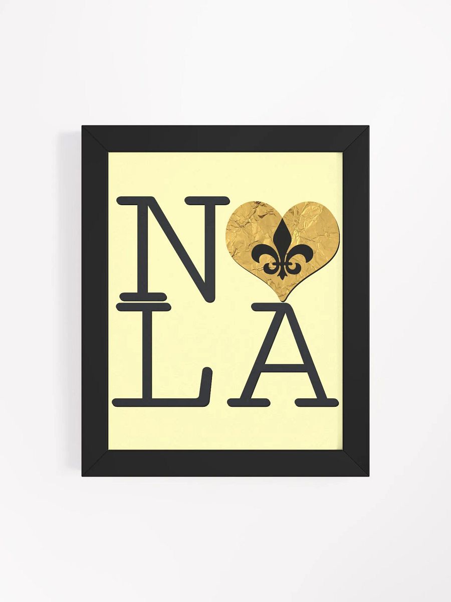 I LOVE NOLA **BIGSHOT POSTER BLACK & GOLD EDITION** (GOLD WRAP HEART + IMAGE POP) product image (117)
