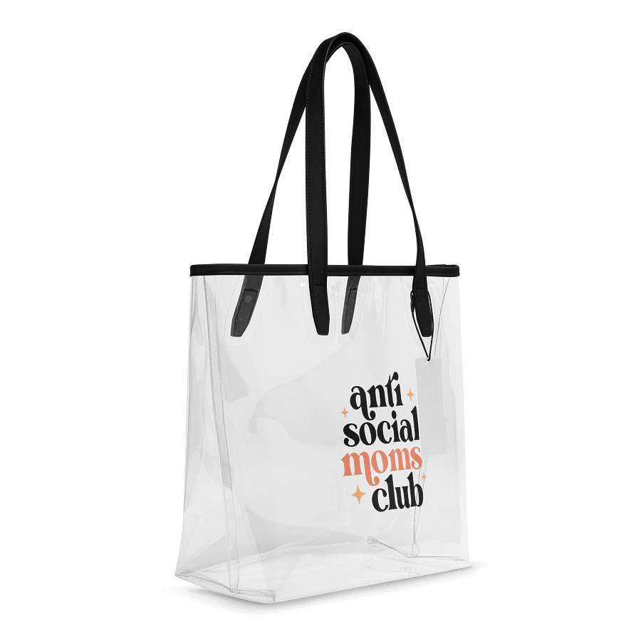 anti social Mom's Club Clear Tote Bag product image (6)