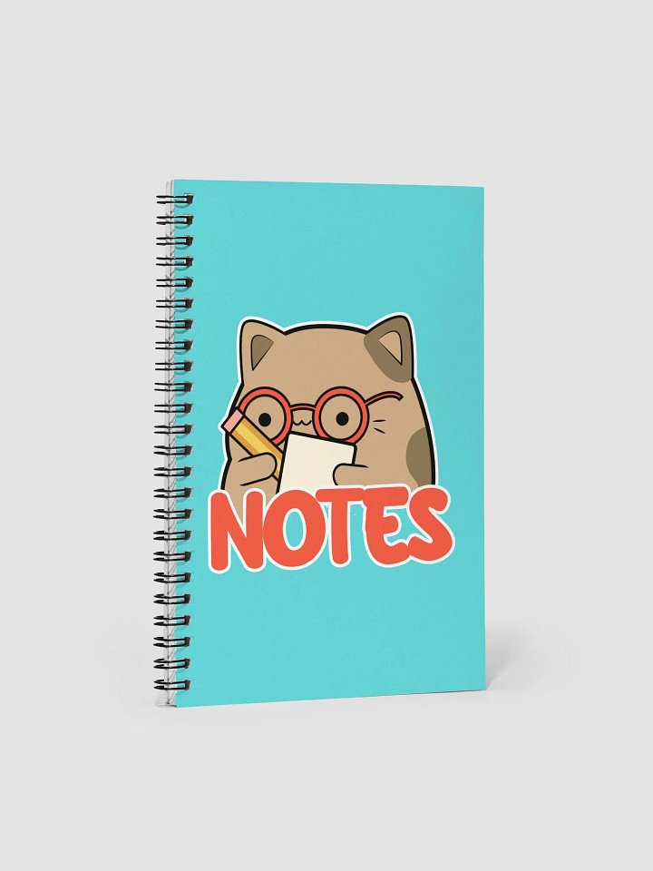 Potato Cat spiral notebook - Aqua product image (1)