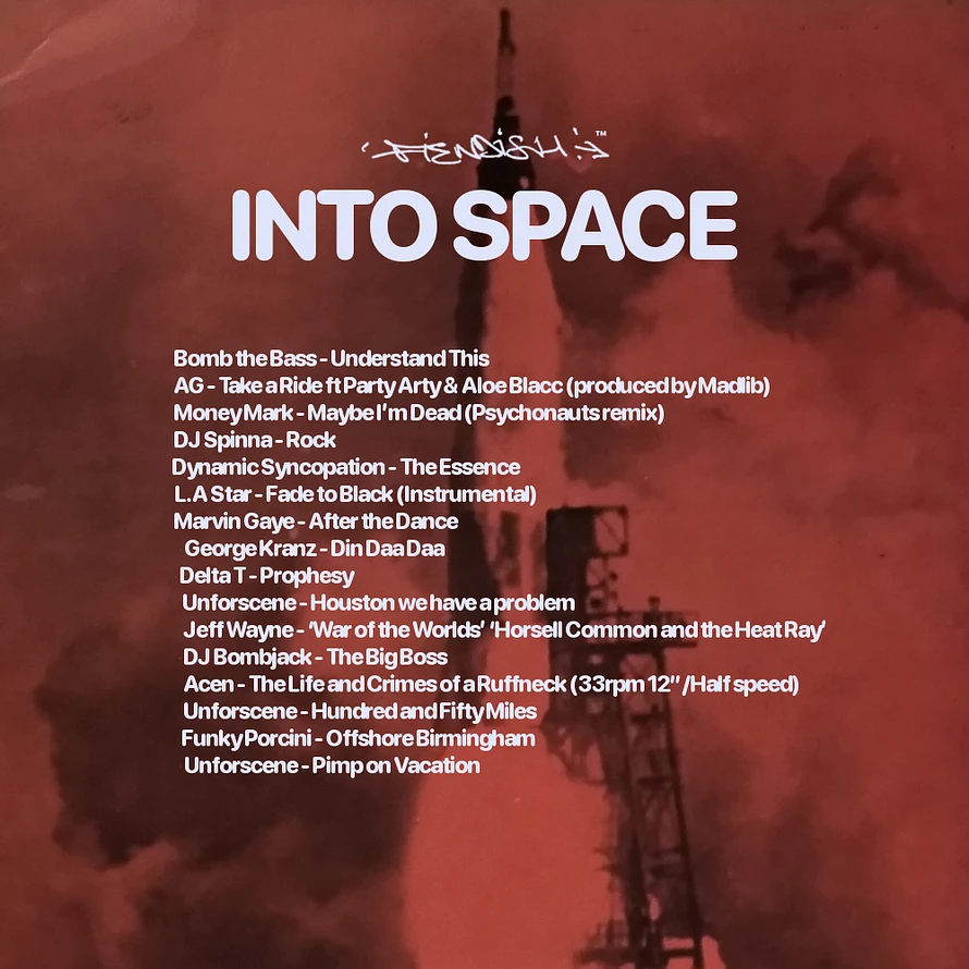 FIENDISH - 'INTO SPACE' Mix Tracklist