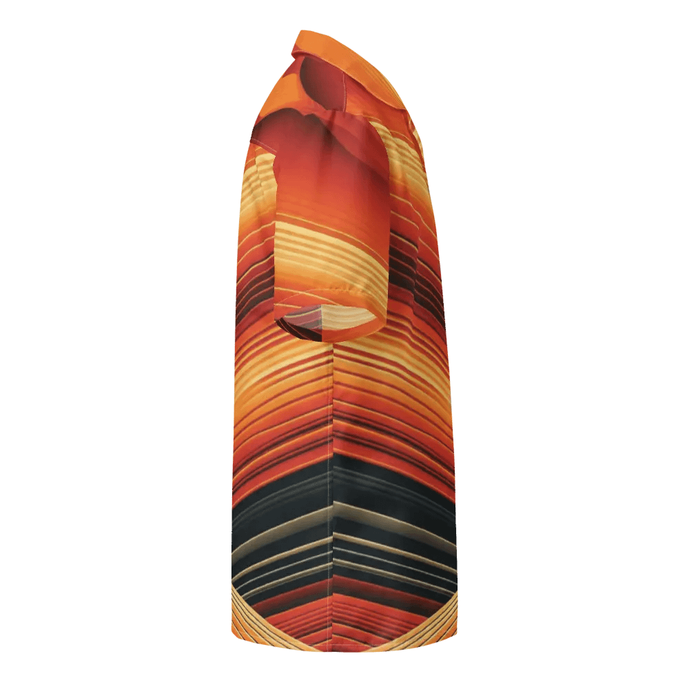 Men's Full-Print-8 Orange Hawaiian Shirt product image (4)