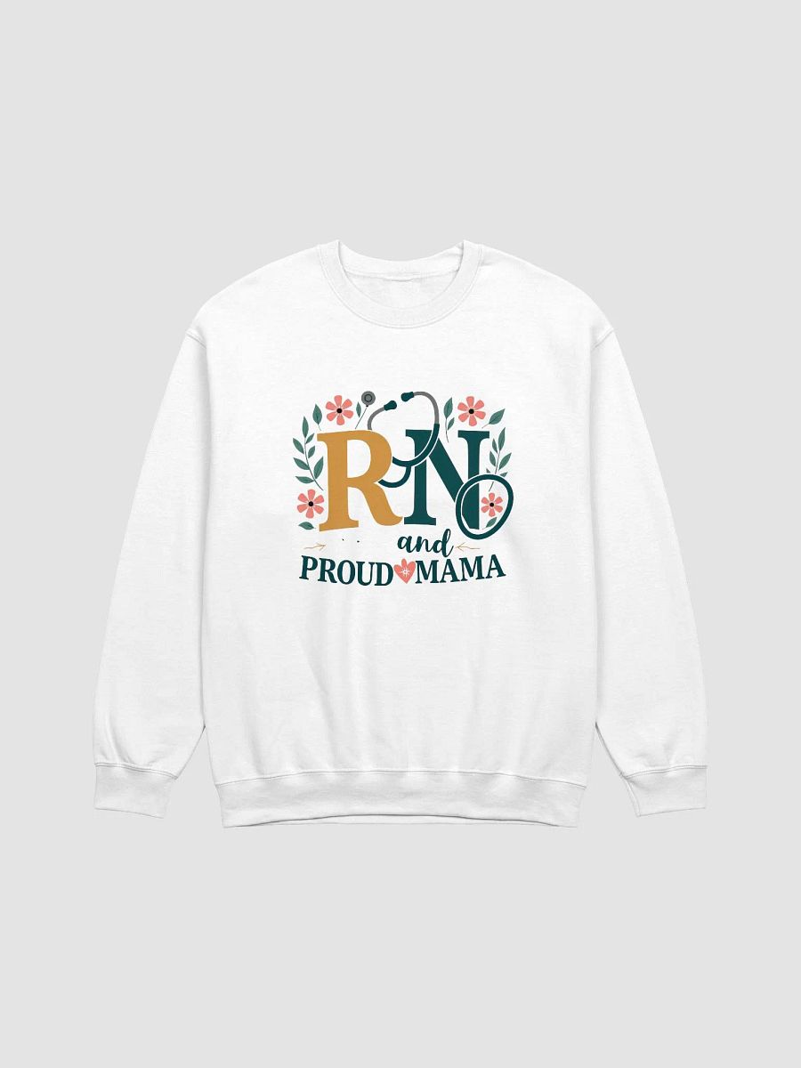 RN and PROUD MAMA Floral Crewneck Sweatshirt product image (3)