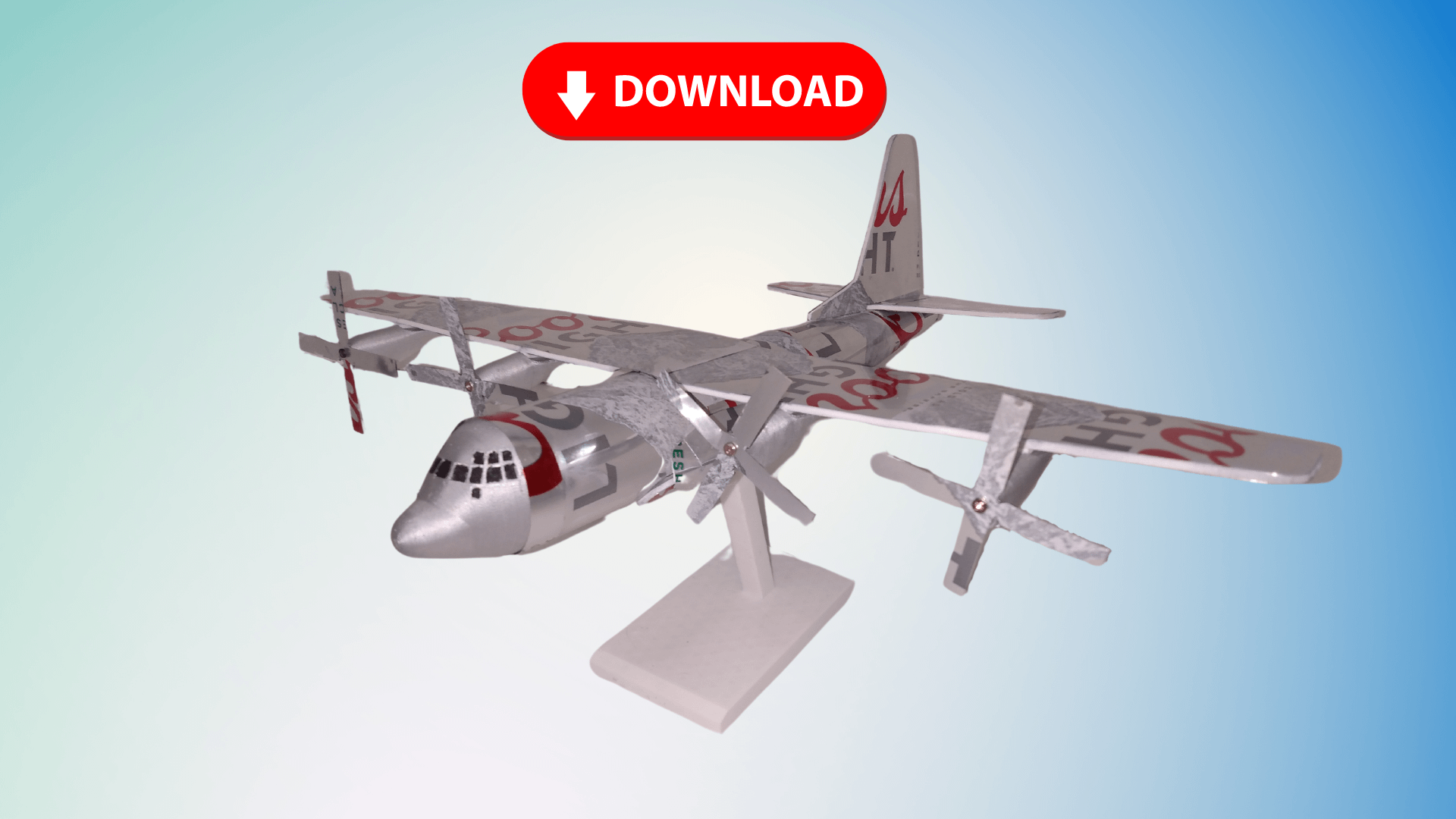 Soda Can C-130 Hercules DIGITAL Plans product image (1)