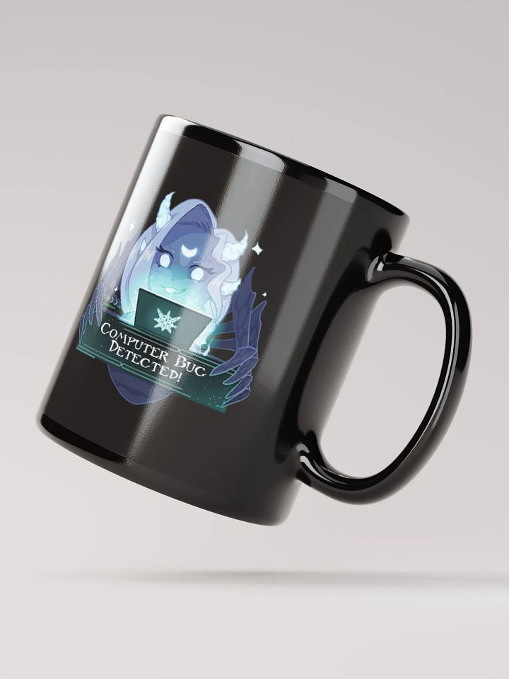 Computer Bug Detected! Black Glossy Mug product image (4)