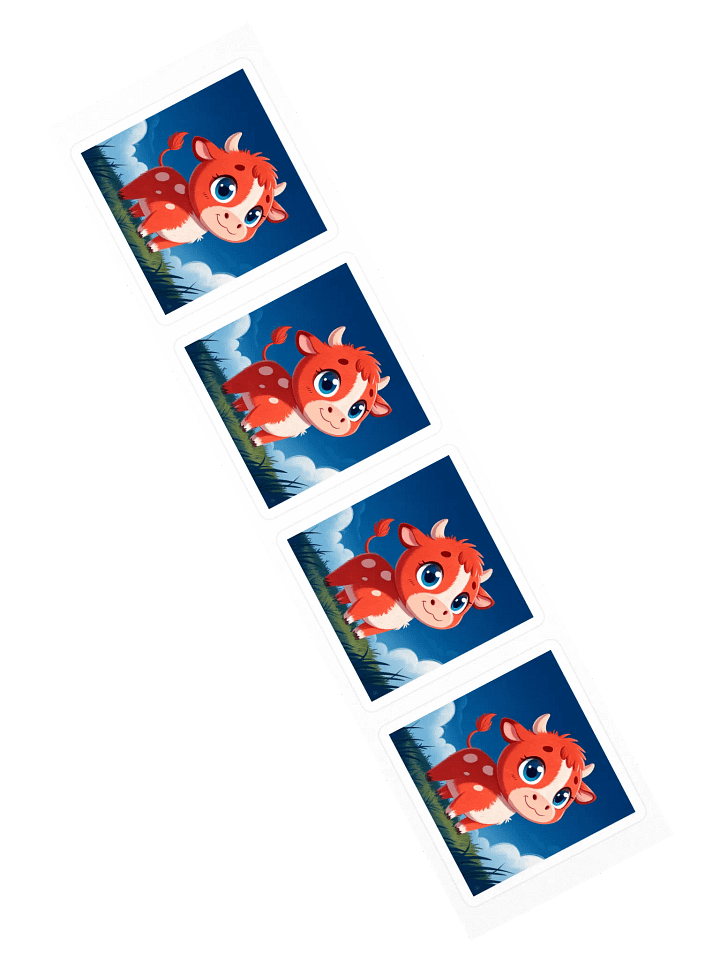 Cute Cow Kiss Cut Stickers product image (2)