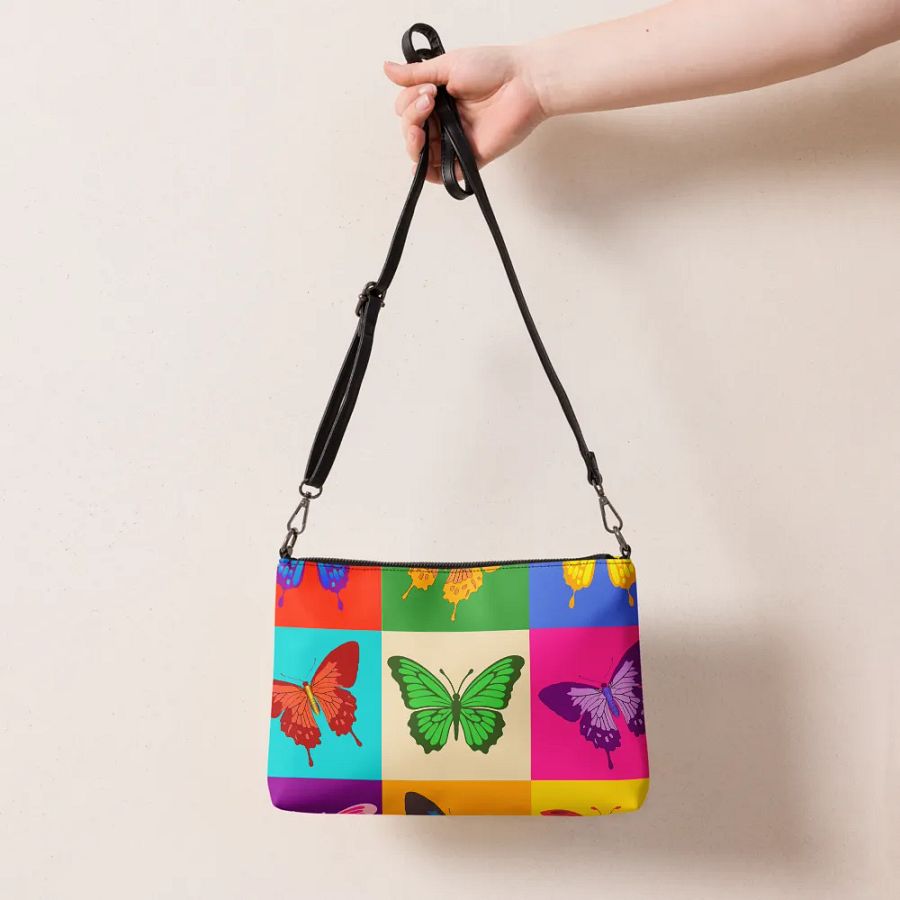 Butterfly Bliss All-Over Print Crossbody Bag product image (7)